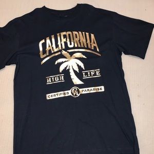 Black graphic T-shirt